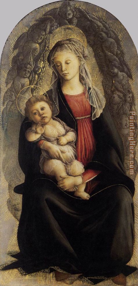 Sandro Botticelli Madonna in Glory with Seraphim